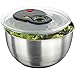 Emsa 513441 Turboline Centrifugadora de lechuga, acero inoxidable, 4.5 L