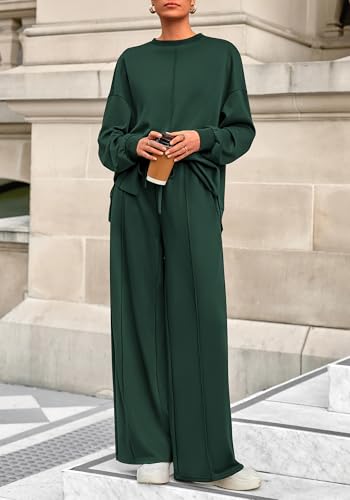 BTFBM Women Fall Fashion 2025 2 Piece Outfits Sweatsuit Set Jogger Sweatpants Matching Lounge Sets Airport Tracksuit