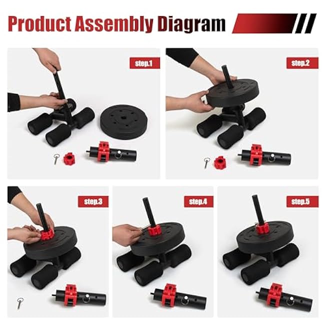 Tib Bar Tibialis Trainer Pro, Tibia Dorsi Calf Machine, Professional Knees Over Toes Equipment for Strength Training Shins/Ankles/Calves, Fits 1 and 2 Olympic Weight Plate