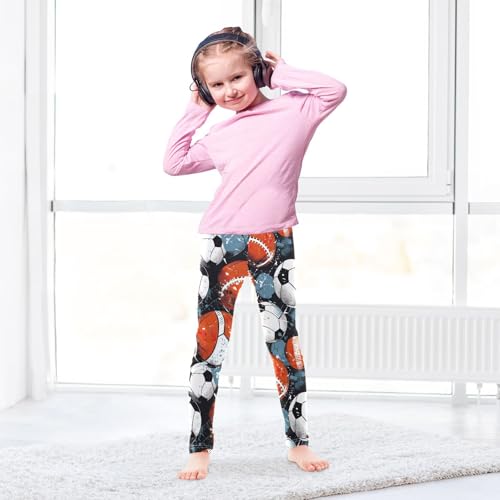 Girls' Leggings Ball Football Kids Yoga Tights Pants 1 Pack 208547174