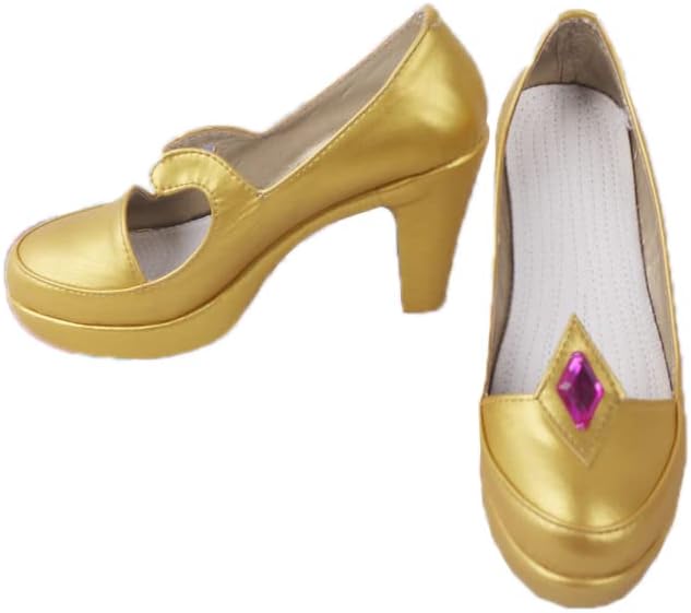 Miniatura 2 de COSGOGO Genshin Impact Mona - Zapatos de tacón alto para fiesta de Halloween, juego de rol, para mujeres y hombres