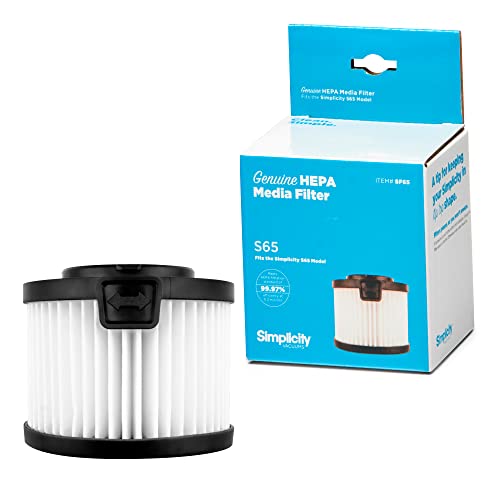 Simplicity Vacuums SF65 Certified Hepa Filter for Simplicity Handheld and Cordless Stick Vacuum Cleaner, S65 Replacement Filter Only