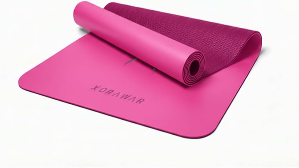 PU Rubber Premium Yoga Mat with Bag | Extra Thick Yoga Mat Thick | Pilates Mat | Gym Mats for Home Gym Floor Mat | Home Exercise Mats for Home Workout Accessories | Grounding Wel Workout Mats for Home Gym | Yoga Matt | Stretching Mat
