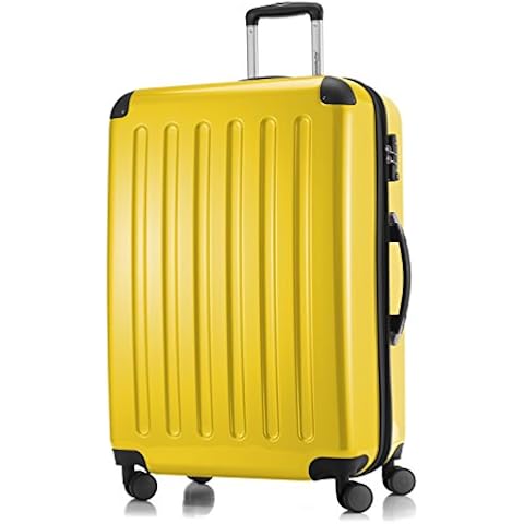 HAUPTSTADTKOFFER - Alex - Maleta Rígida Equipaje Grande, Candado TSA, Trolley con 4 Ruedas multidireccionalr, TSA, 75 cm, 119 litros, Amarillo Cover