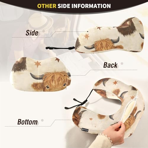 Almohada viscoelástica compacta para viaje cuello miniatura 5