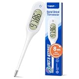 8 Seconds Basal Thermometer for Adult & Kids, Accurate & Safe Thermometer (White)
