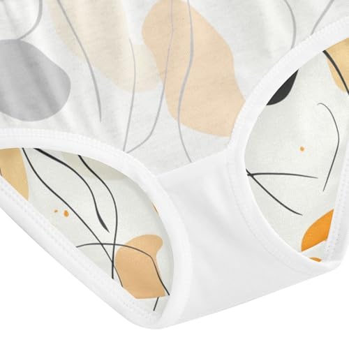 ZZKKO Abstract Line Art Girls Underwear Toddler Panties for Girls Comfort Brief Size 2-8T4