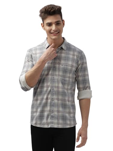 Image of BULLMER Trendy Regular Fit Striped Causal Full Sleeve Shirt for Men.
