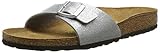 Birkenstock Madrid schwarz Birkenstock Damen Classic Madrid Birko-Flor Pantoletten,Silber (Magic Galaxy Silver), 43 EU