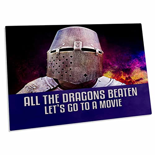 3dRose Medieval Knight Desk Pad 23 x 16 in miniatura 1