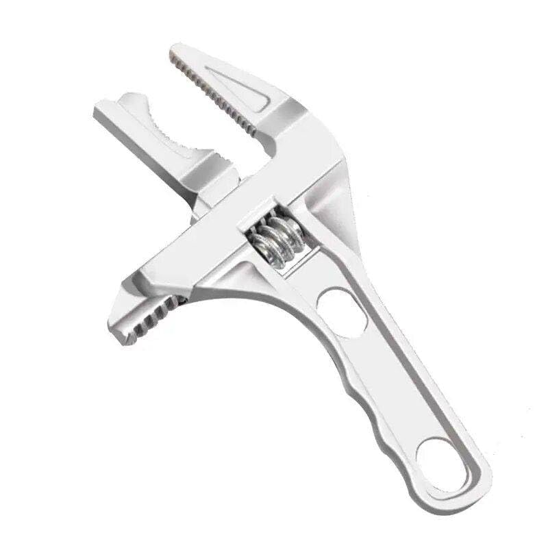 Image of Multi-Functional Adjustable Wrench | 5-in-1 Heavy-Duty Spanner for DIY, Plumbing, and Mechanical Repairs | Ergonomic Grip & Durable Steel Build