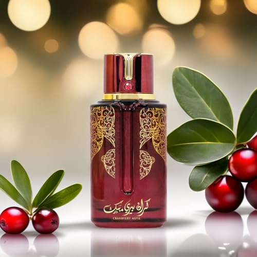 Image of Arabiyat Cranberry Musk EDP 100 ml - Fresh Unisex Fruity Floral Perfume with Cranberry, Jasmine & Vanilla, Long‑Lasting Natural Spray Vaporisateur