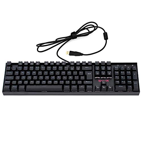 Redragon, Teclado Mecânico Gamer Mitra RGB (Switch Outemu Blue) - Preto glide