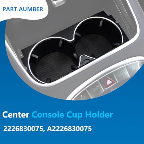 Portavasos para consola central compatible con Mercedes Benz S-Class miniatura 2