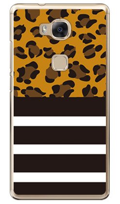 Second Skin Plain Border Leopard (Clear) Design by ROTM/for Huawei GR5 KII-L22/MVNO Device MHWGR5-PCCL-202-Y388 MHWGR5-PCCL-202-Y388