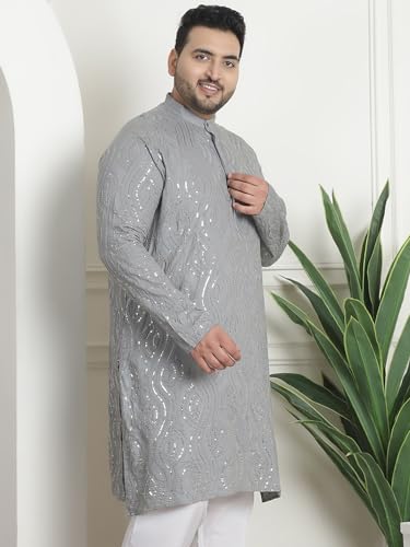 Image of SOJANYA(Since 1958 Cotton Regular Fit Plus Size Ethnic Long Kurta for Navratri & Indian Festivals