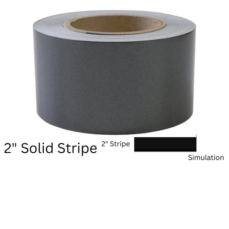 Prostripe 2" x 50' Solid Automotive Pinstripe Tape for Cars, Trucks, and SUVS R14802 (Black)