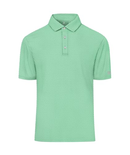 Image of ZITY Men's Golf Polo Shirts Moisture Wicking UPF50+ Golf Shirt Short Sleeve Polo Shirts Causal Performance Printed Summer Tees