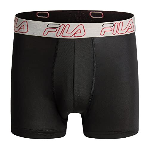 Fila Men's 4" Trunk No Fly Front with Pouch, Jersey & Mesh, 4-Pack4