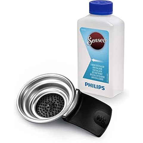 Philips Senseo CA6522/01 für Senseo Original Kaffeepadmaschine Flüssigentklker und Padhalter für 1 Tasse, Rostfreier Stahl Cover