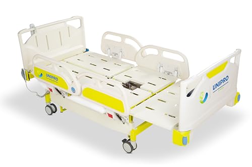 Image of UNIPRO 8 Functions Motorized Bed with Commode,Multi-Function Electric Nursing Bed with Toilet, Rear wash Function, Automatic Commode Flush System,Can be Made as Chair-Sitting Position