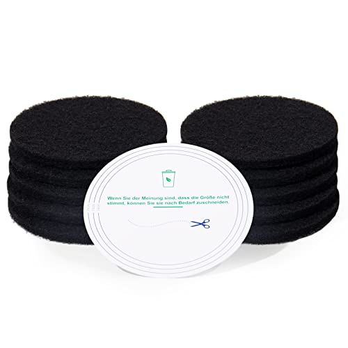 Theo&Cleo extra dicke Aktivkohlefilter für Biomülleimer Küche, 10 Stück