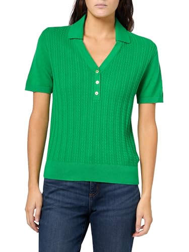 Image of Nautica Women's V-Neck Cable Polo Long Sleeve