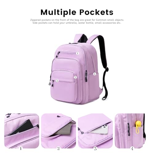 Image of Lanola School Bookbag Business Travel Laptop Backpack, Fits 15.6 Inch Laptop Bag