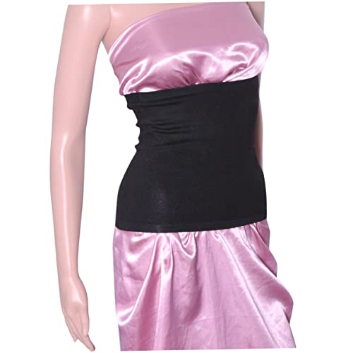 Faja lumbar de lana negra para soporte y calor miniatura 4