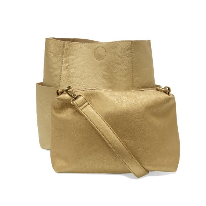 Image of Joy Susan Side-Pocket Bucket Bag: Kayleigh Crossbody