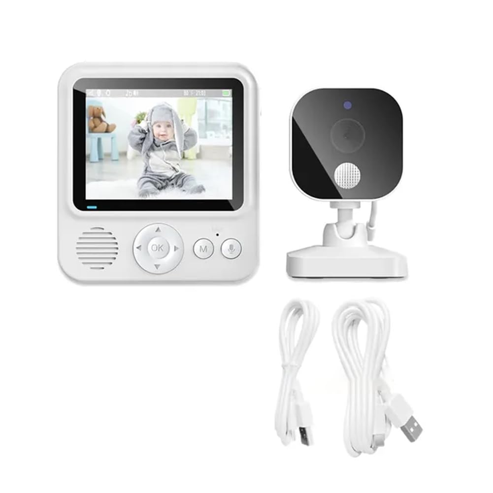 Qerwsdty 2.8inch LCD Video Baby Monitor 2.4G Wireless Security Baby Camera 2-Way Talk Night Vision Temperature Baby Cry Alarm