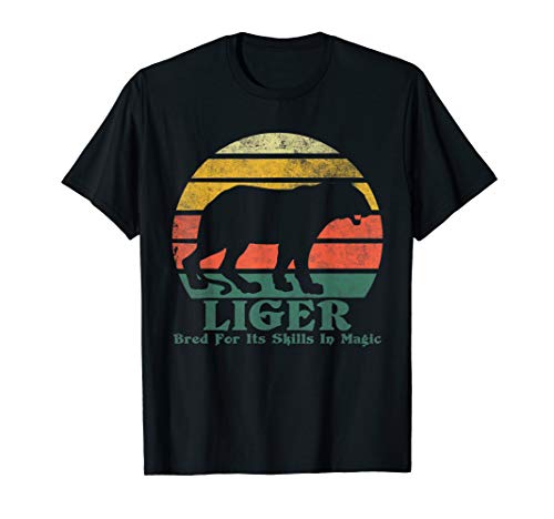 Retro Vintage Liger Tiger Lion Magic Beast Graphic T-Shirt