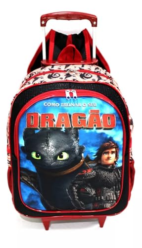 Mochila Como Treinar Seu Dragão Banguela & Soluço Rodinha G