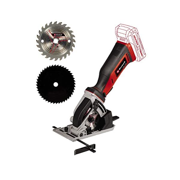 Einhell Akku-Mini-Handkreissäge TE-CS 18/89 Li-Solo Power X-Change (18 V, Li-Ion, 2500 min-1, 28 mm Schnitttiefe, 89 mm…