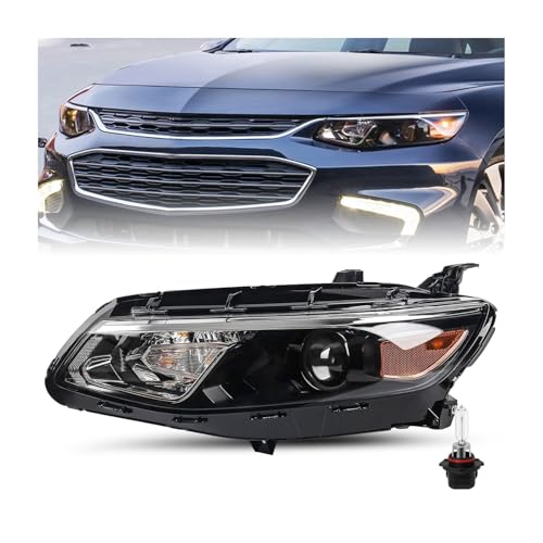 SOCKIR Projector OEM Style Headlight Assembly Fit for 2016 2017 2018 Chevy Malibu Headlamp Factory...