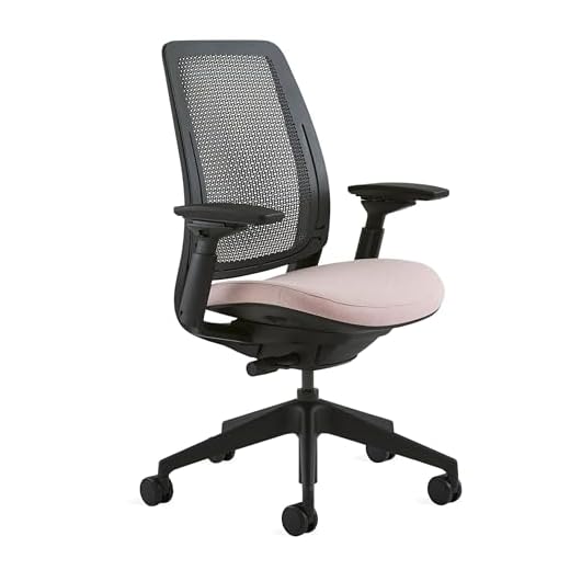 Steelcase Series 2 Office Chair, Air Back, Carpet Casters, Era Fabric (Pink Lemonade)