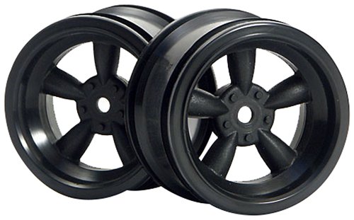 HPI Racing 3821 Vintage 5-Spoke 31mm Black 6mm Offset Wheels (2-Piece)