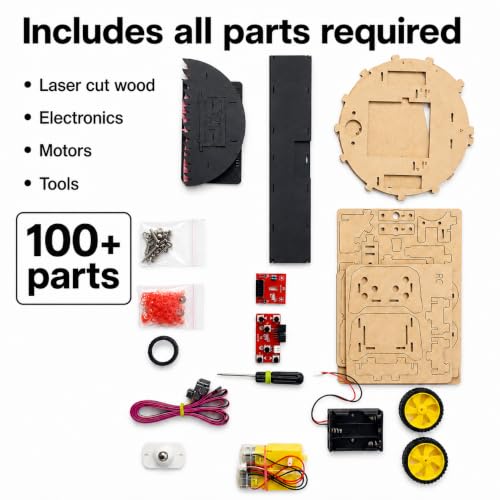 Image of Dust Ninja Cleaning Robot Model | Robotics Kit | OIMake (Formerly MakerVerse) | Remote Control Robot| Awesome Gift for Boys & Girls Age 8-14 | Science Project for School