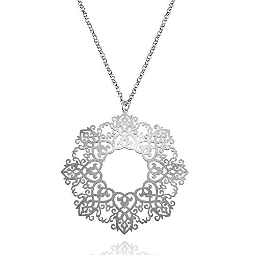 Collier long mandala orné pour sublimer une tenue bohème au quotidien et en soirée