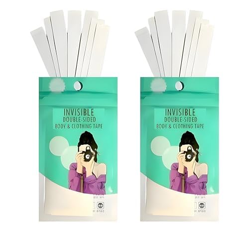 Double-Sided Invisible Clothing and Body Tape – Transparent, Skin-Friendly Adhesive for Secure Fashion Fixes 222 Strips dress tape-picture-33