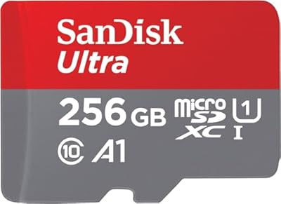 SanDisk Ultra Tarjeta Micro SDXC 256 GB + adaptador SD Compatibles con tabletas y móviles Android UHS-I hasta 150 MB/s Video Full HDD Clase A1 de rendimiento Class 10 U1