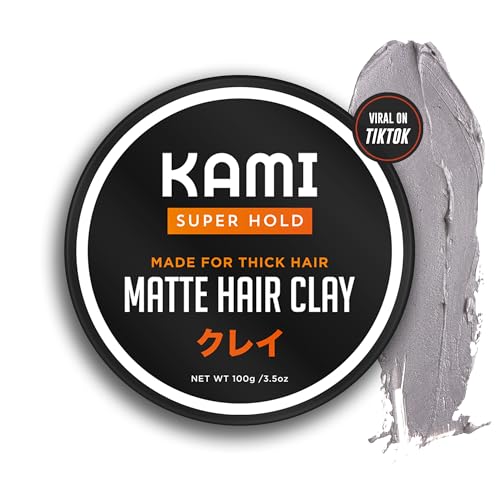 Kami Hair Clay for Men - Strong Hold, Matte Finish ...
