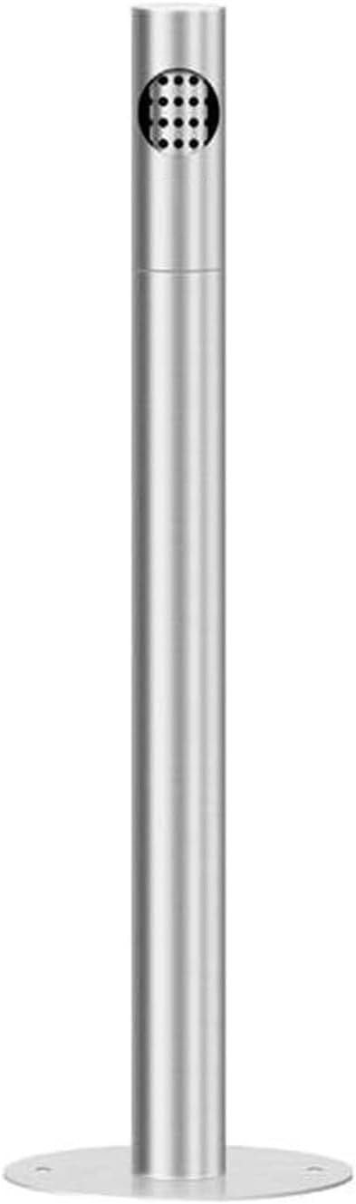 Small Mouth Metal Standing Ashtray, Cigarette Disposal Outdoor with Lid, Commercial Cigarette Butt Receptacle, Removable Ashtray for Cigars for Office, Bars