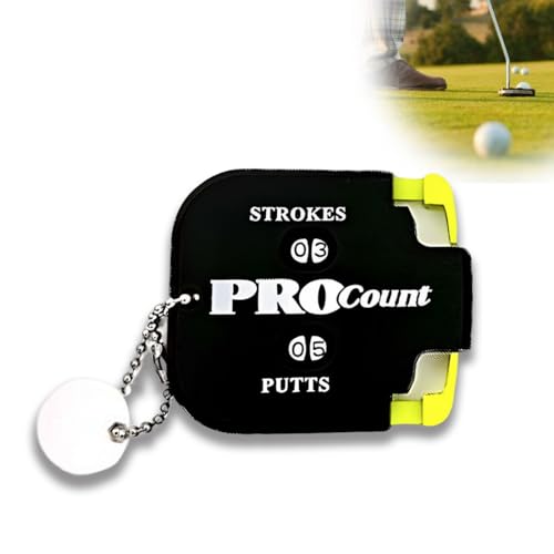 SULIUDAJI 1 Pieza Contador de Golpes de Golf Mini Contador de Golpes con Llavero Contador de Puntaje de Golf Contador de Puntuación de Golf para Golf y Otros Juegos de Pelota