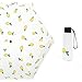 ZGMMM Mini Poche Cinq Pliage Umbrella Rain Femmes pour Enfants Hommes Parasol Parasol Ensoleillé France Citron