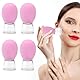 ZMDMAH 4pcs SchröPfen Gesicht, Rosa SchröPfgläSer Silikon, Gesicht SchröPfen, SchröPfgläSer Gesicht, SchröPfen Silikon, Facial Cupping Gesicht, SchröPfglas Gesicht für Die Gesichts und KöRpermassage