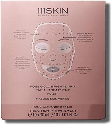 111SKIN Rose Gold Brightening Facial Treatment Mask - 10 Masks 300ml/ 10.1fl.oz