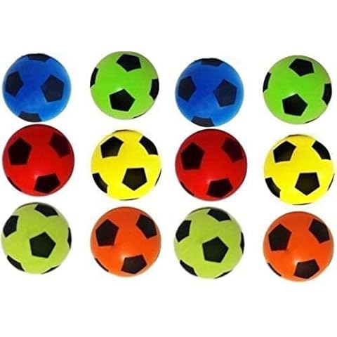 YSAMAX Multicolor Foam Sponge Soccer Ball for Kids Indoor Outdoor Gaming Fun Mini Soft Balls (Pack of 12) Cover