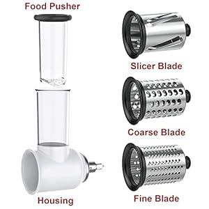 Slicer Shredder Attachment for KitchenAid Stand Mixers Vegetable for Kitchenaid Cheese Grater by Gvode