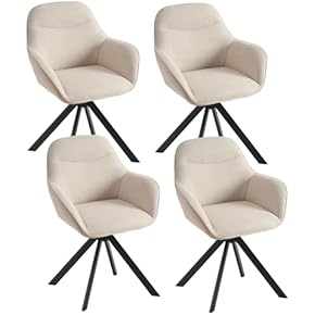 Eetkamerstoelen Set van 2 moderne chenille comfortabele